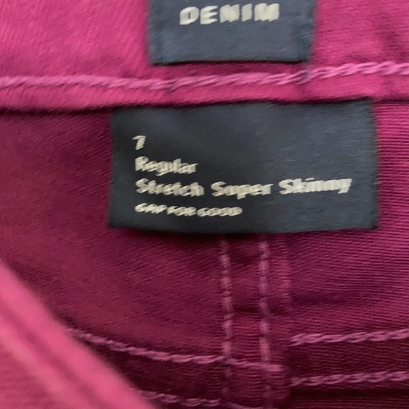 GAP GIRLS SUPER SKINNY JEANS WITH STRETCH SIZE 7 - Picture 3 of 8